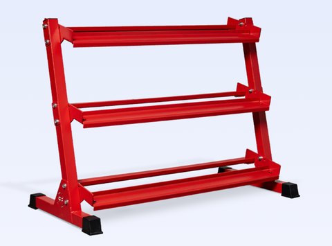 Red Dumbbell Storage Rack