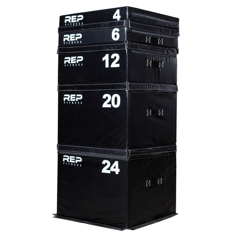 A stack of soft plyo boxes