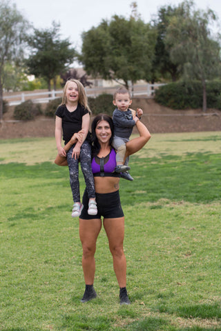 Sarah Strong with her kids