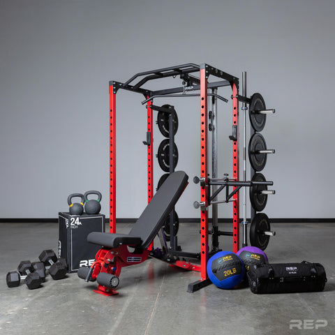 PR-1100 with other gym equipment