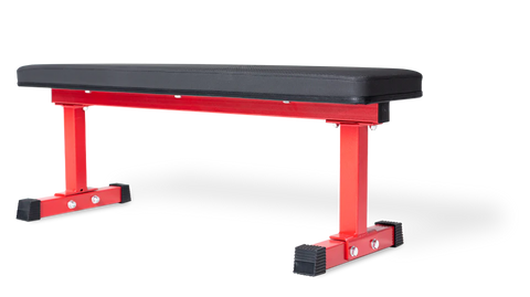 A red FB-3000 bench