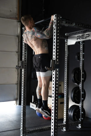 Man doing a pull-up