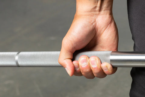 Lifter holding a barbell