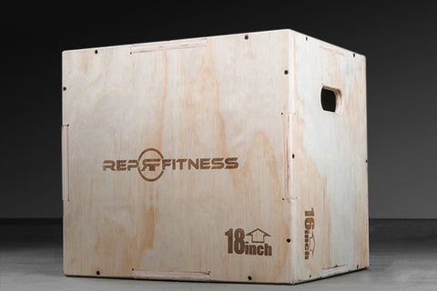 A wooden plyo box