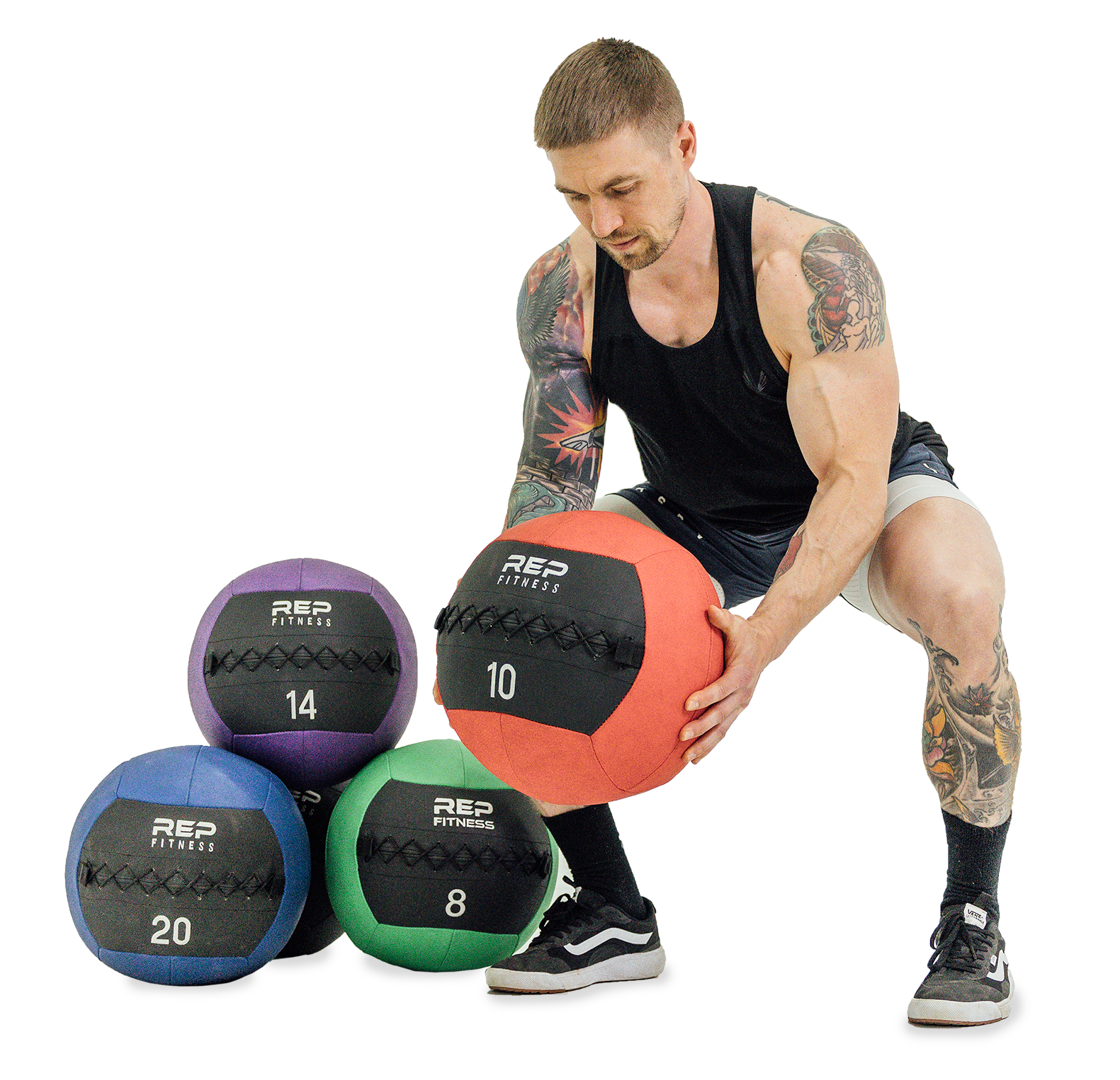 Basics Workout Fitness Exercise Weighted Medicine Ball - 10 Pounds,  Blue/Black, Medicine Balls -  Canada
