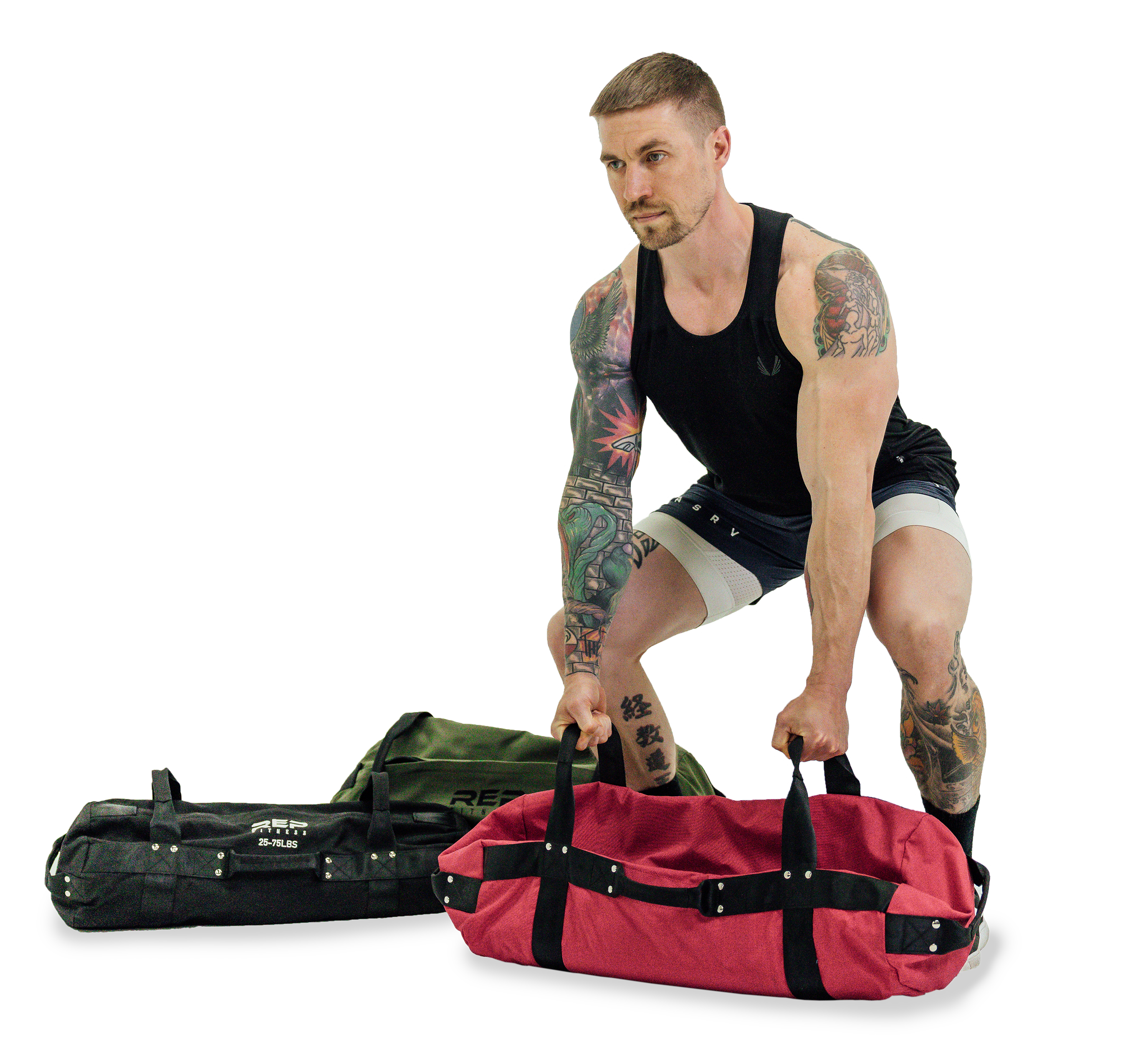 Sandbag Weight Training Power Bag with Handles,Zipper Weight Adjustable  Exercise