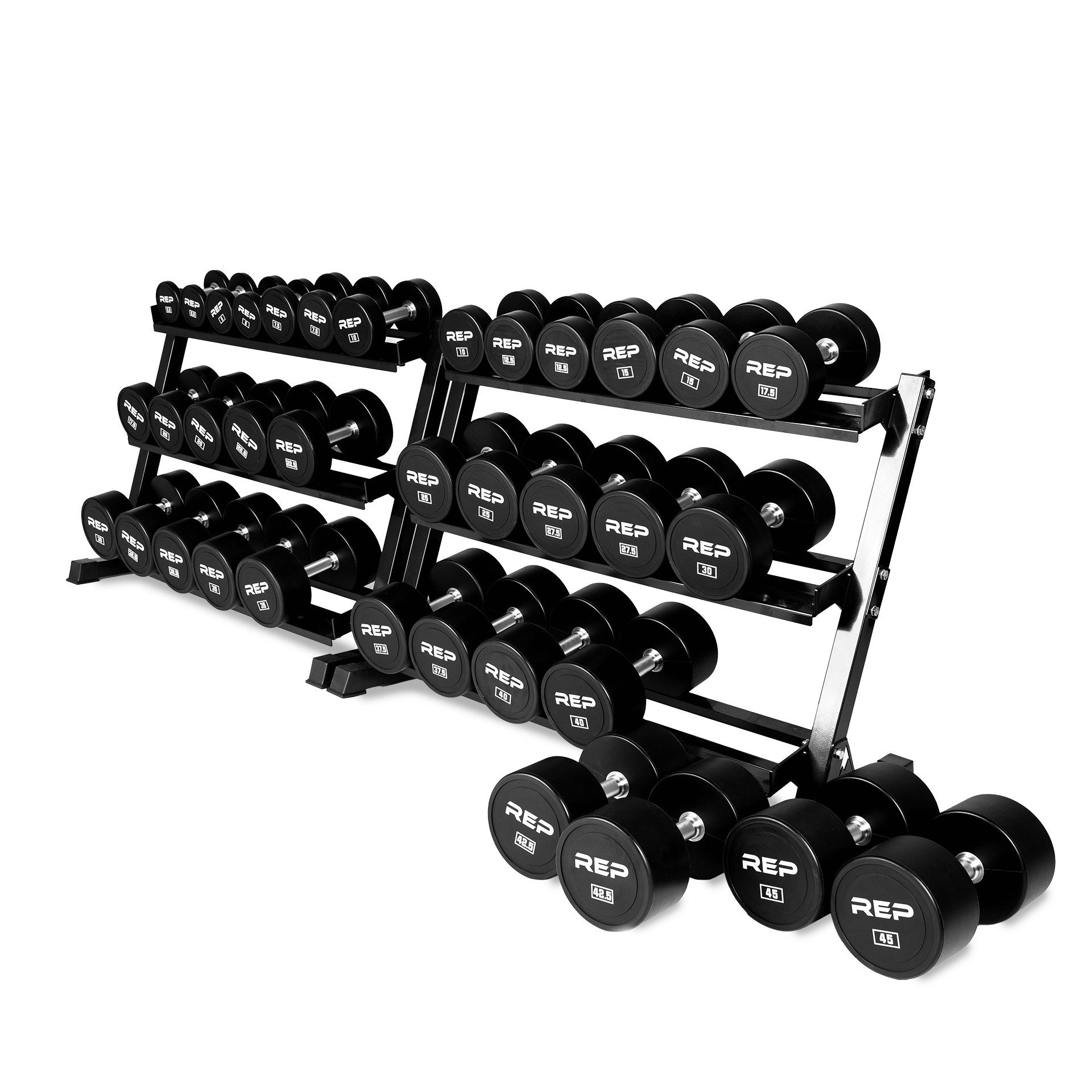 Urethane Dumbbell (KG) Sets - 2.5-45kg Set