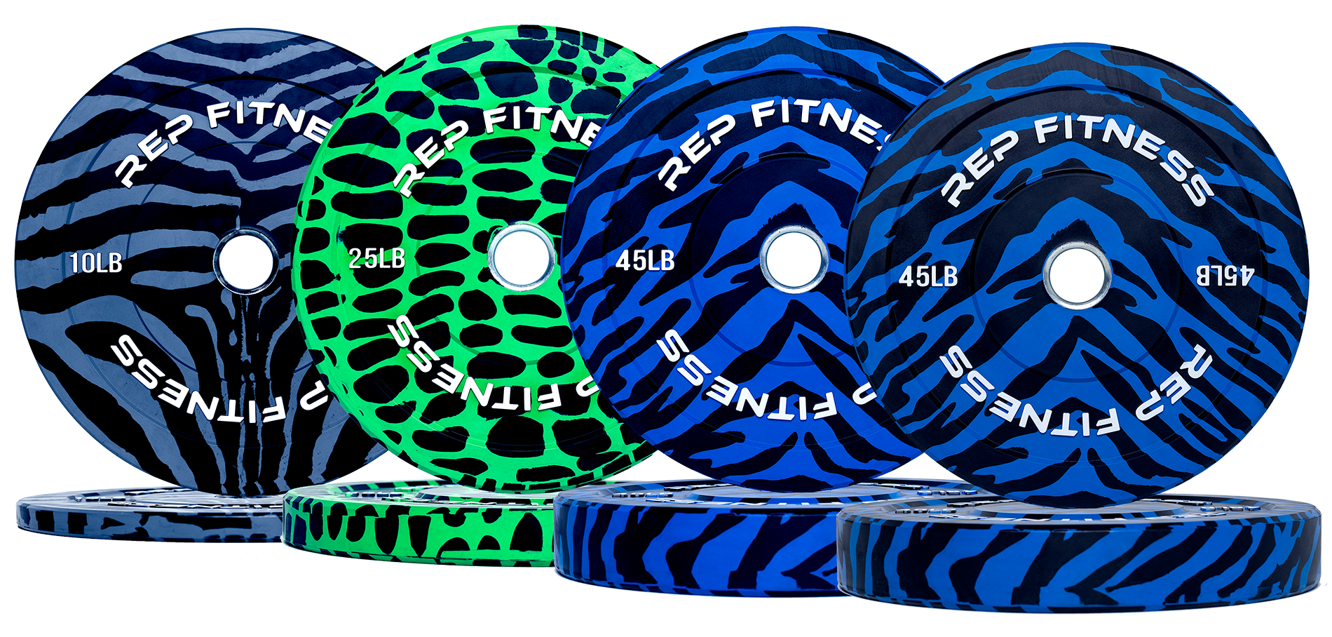 Animal Print Bumper Plates - 250lb