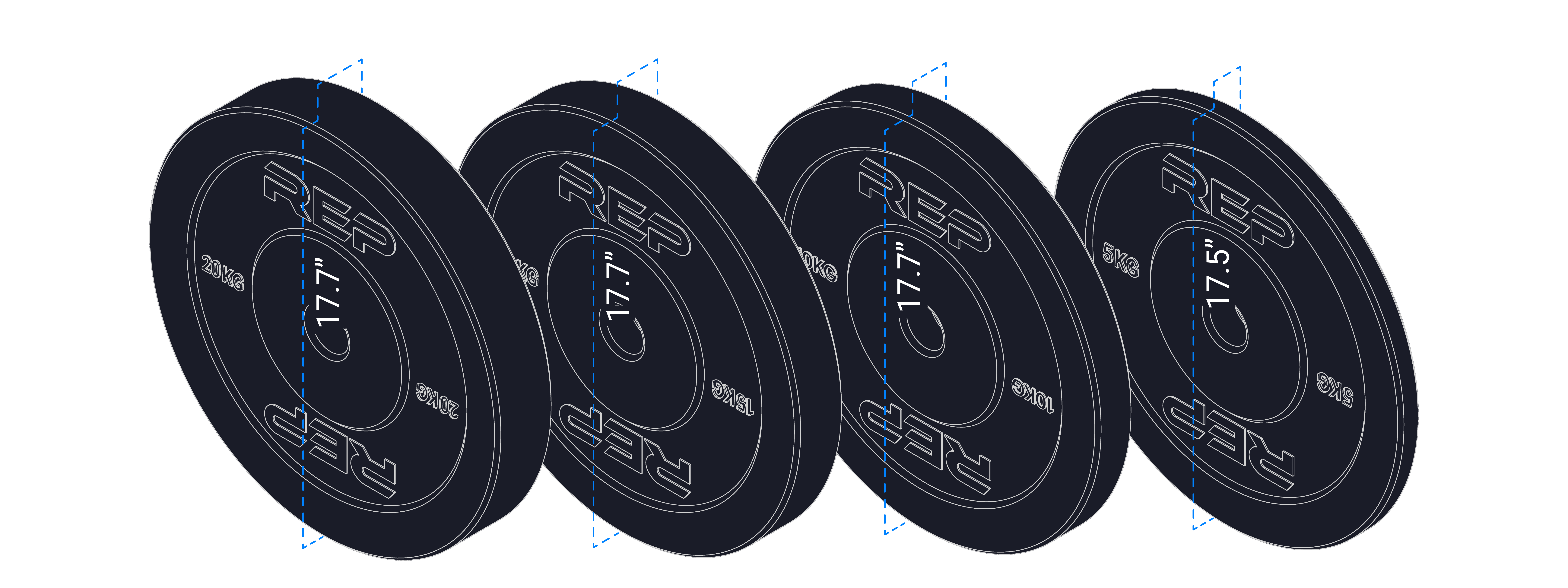 Schwarze Bumper Plates (KG) Informational