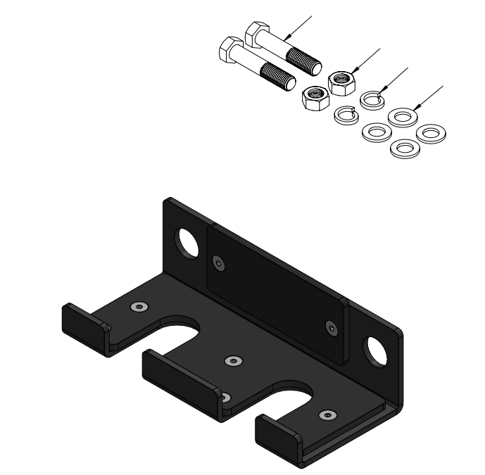 Dual Barbell Hanger Spares - 25-0775: Hardware Pack