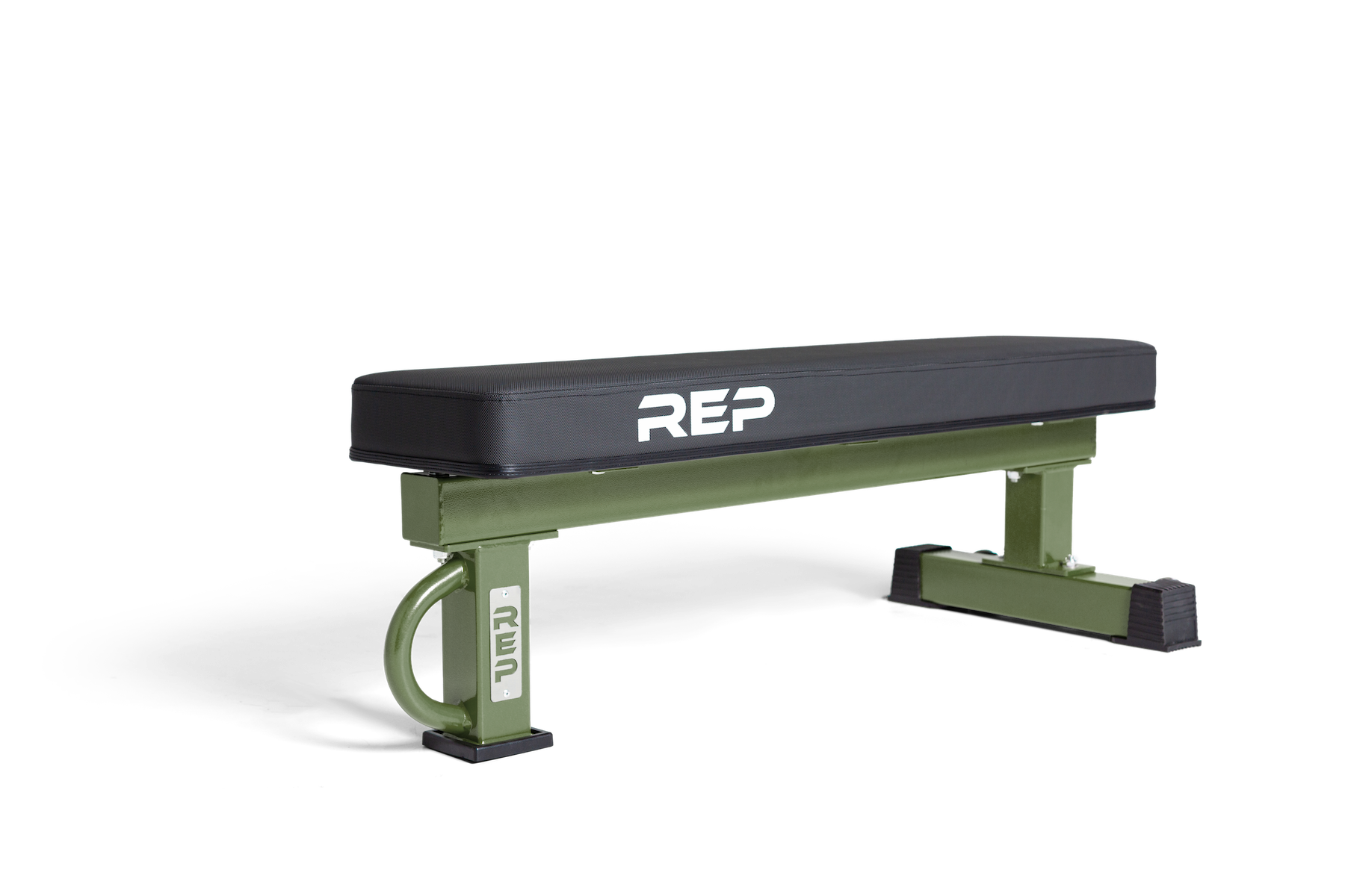 FB-5000 Competition Flat Bench - Army Green / Narrow