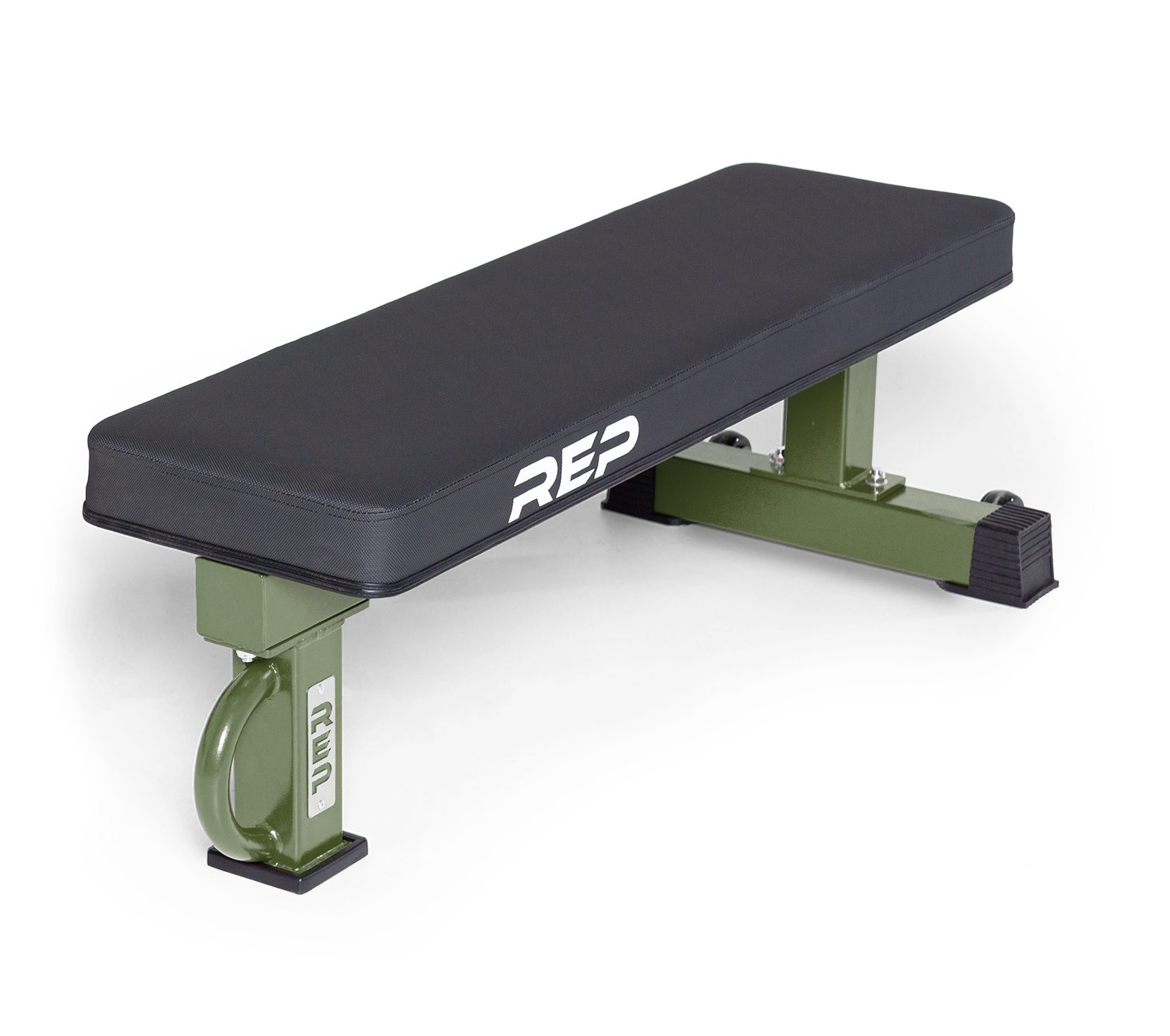 FB-5000 Competition Flat Bench - Army Green / Wide