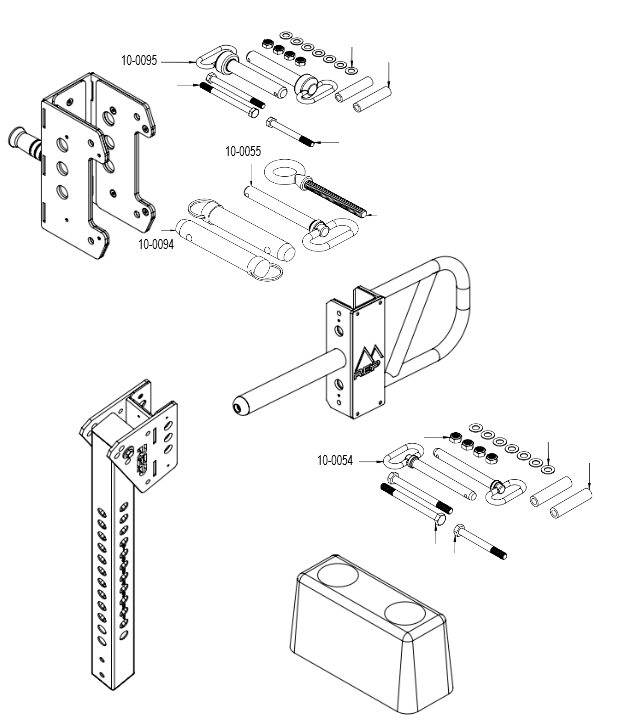 ISO Arms Spares - 10-0054: 4000 Series Bracket Clevis Pin