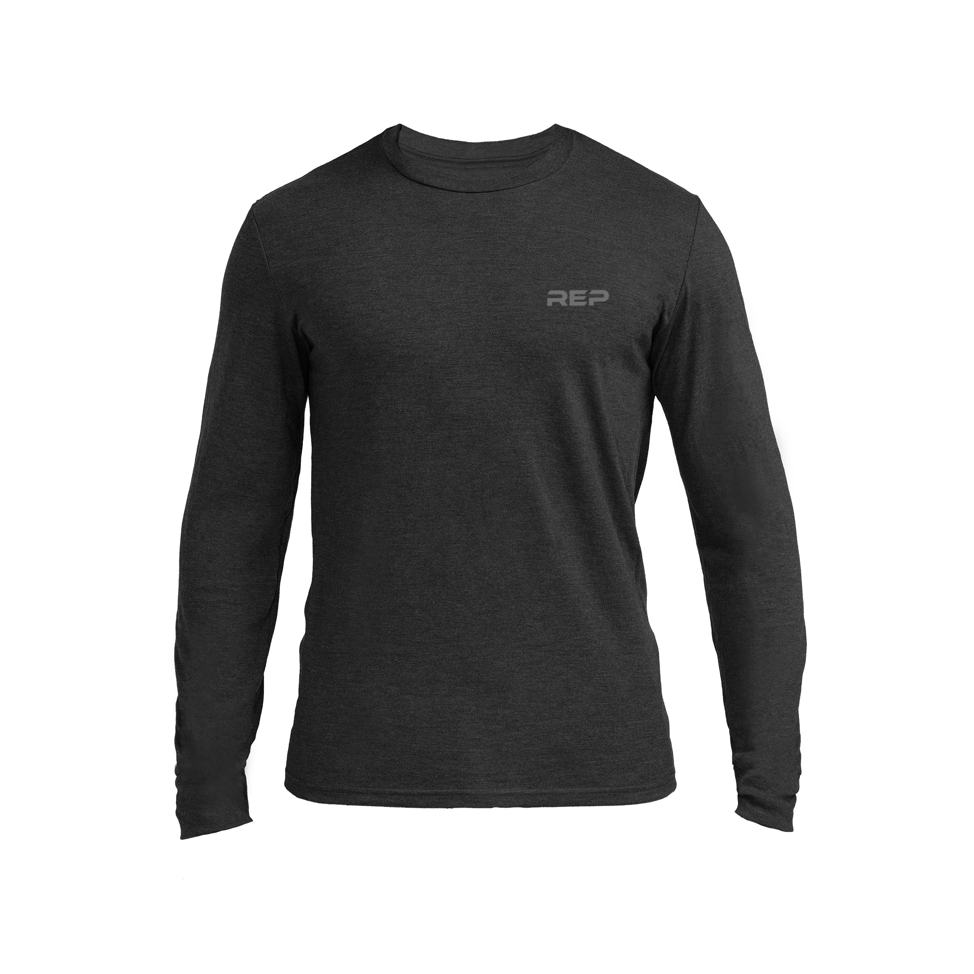 Long Sleeve Gym Tee - Mid Grey