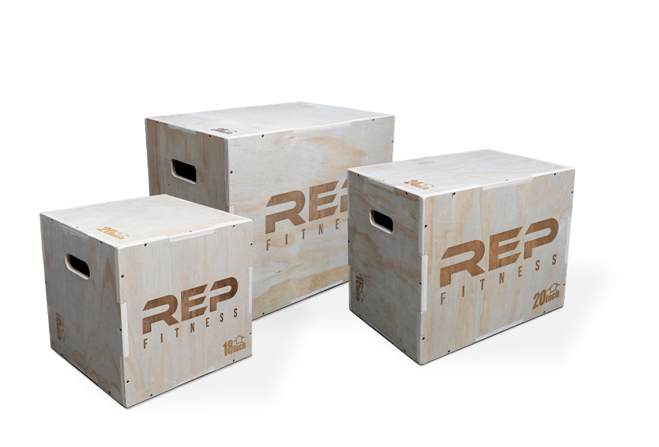 3-in-1 Wood Plyo Boxes - Small (12x14x16)