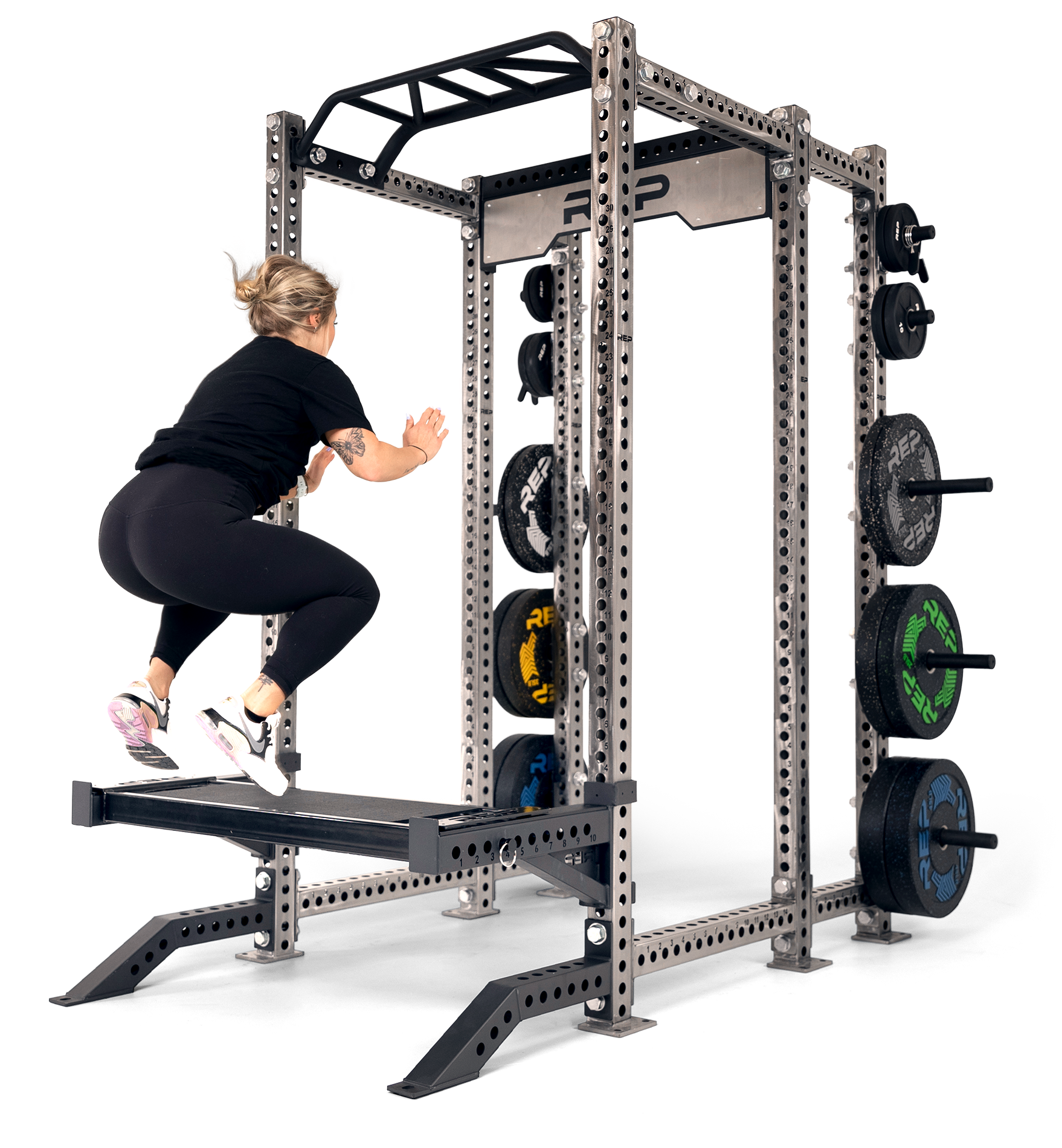 Monster Lite Rack Mount Lat Pulldown Seat + Low Row Kit