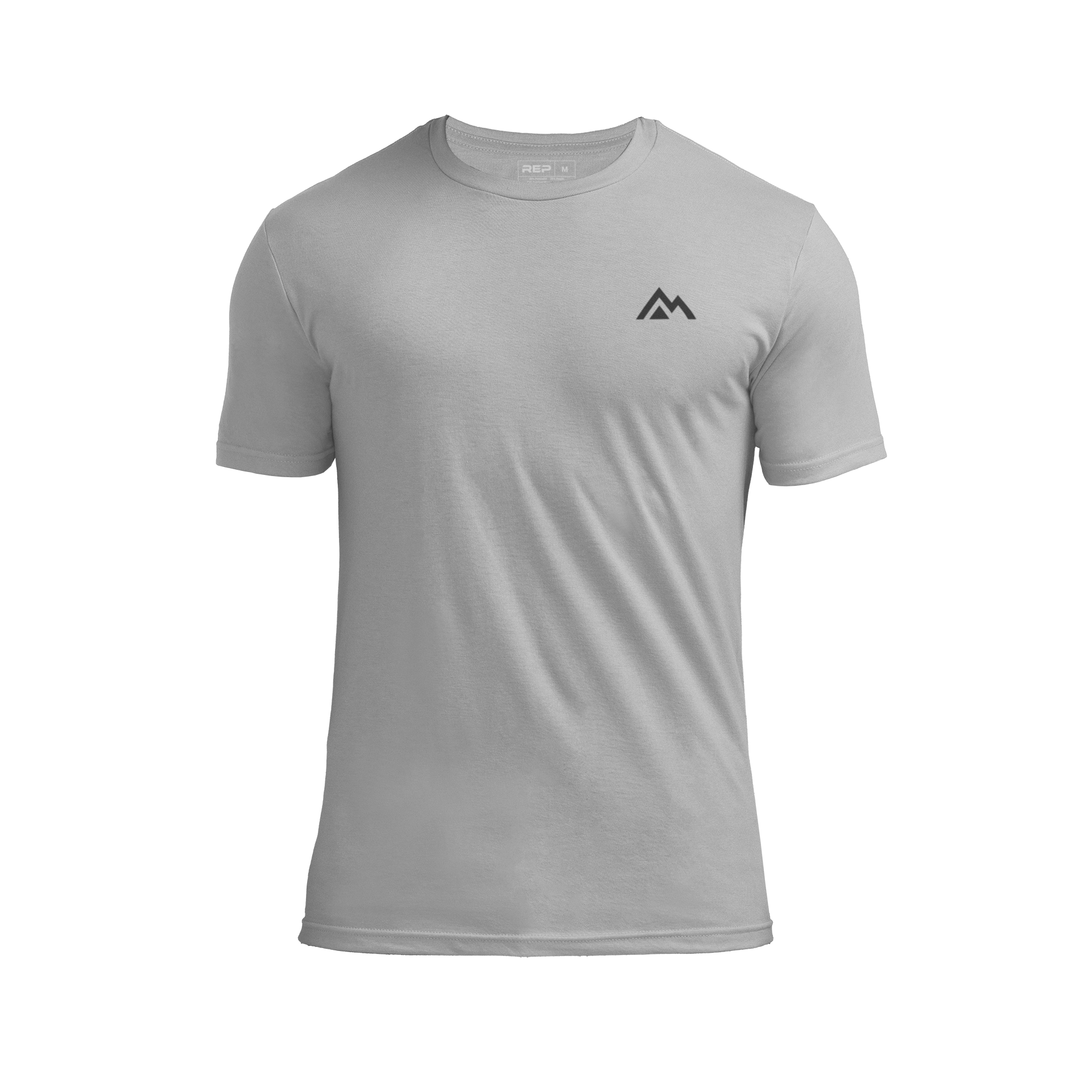 Men's Peak Tri-Blend Crew - Heather Gray/Black / X-Small