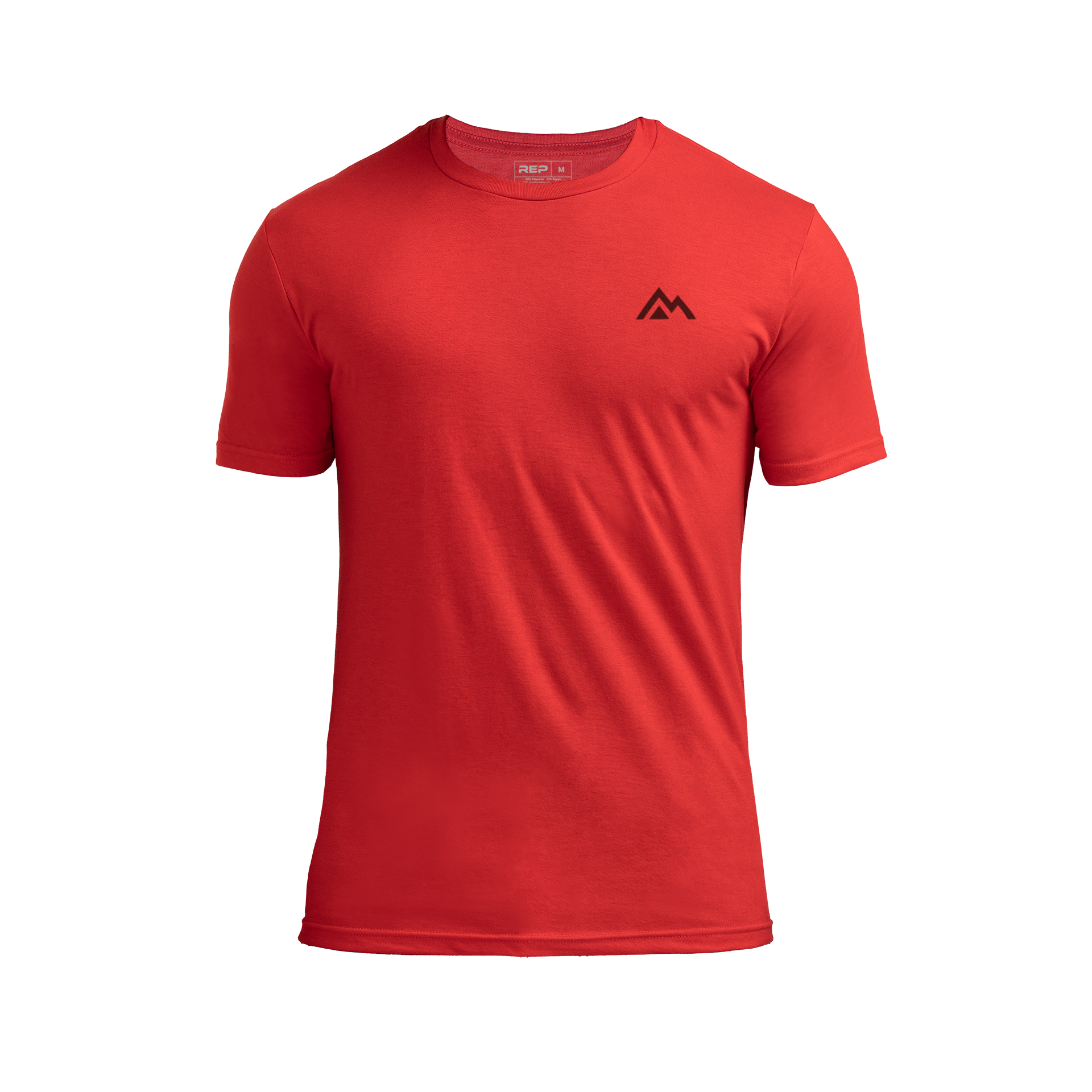 Men's Peak Tri-Blend Crew - Heather Red/Black / X-Small