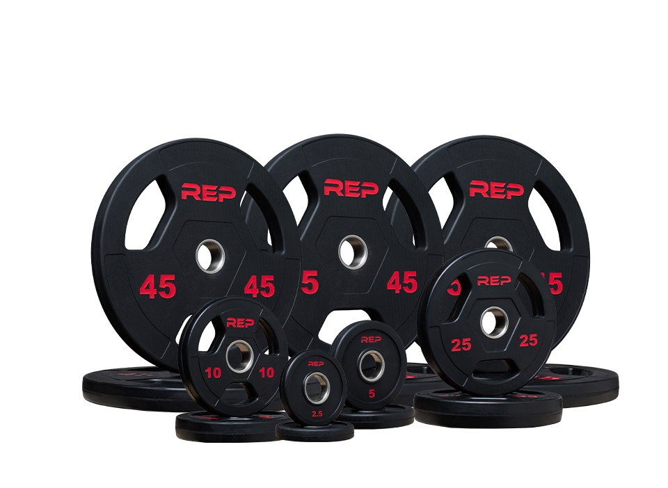 Rubber Coated Olympic Plates - 355lb Set