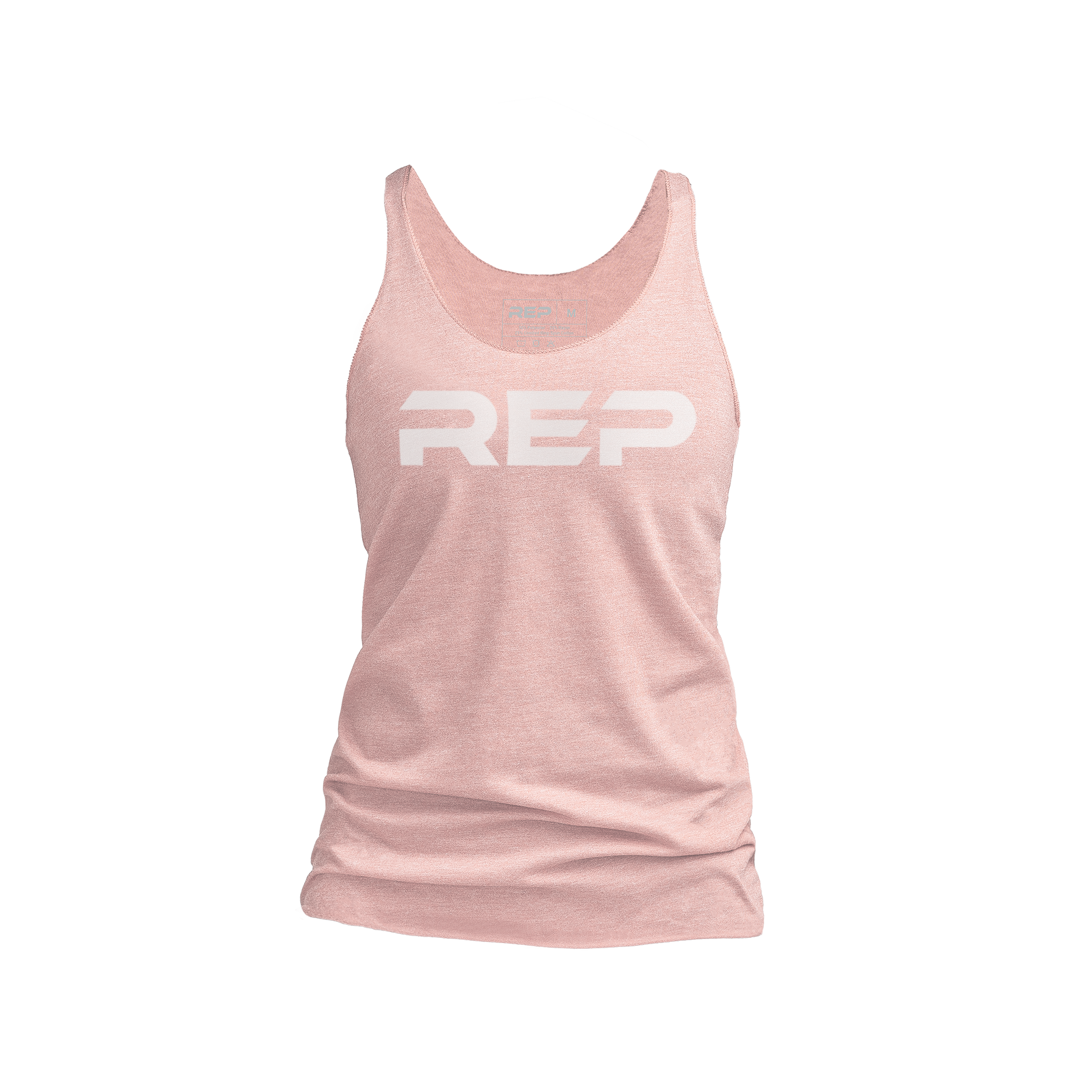Women's Daily Driver Tri-Blend Tank - Heather Rose/White / X-Small