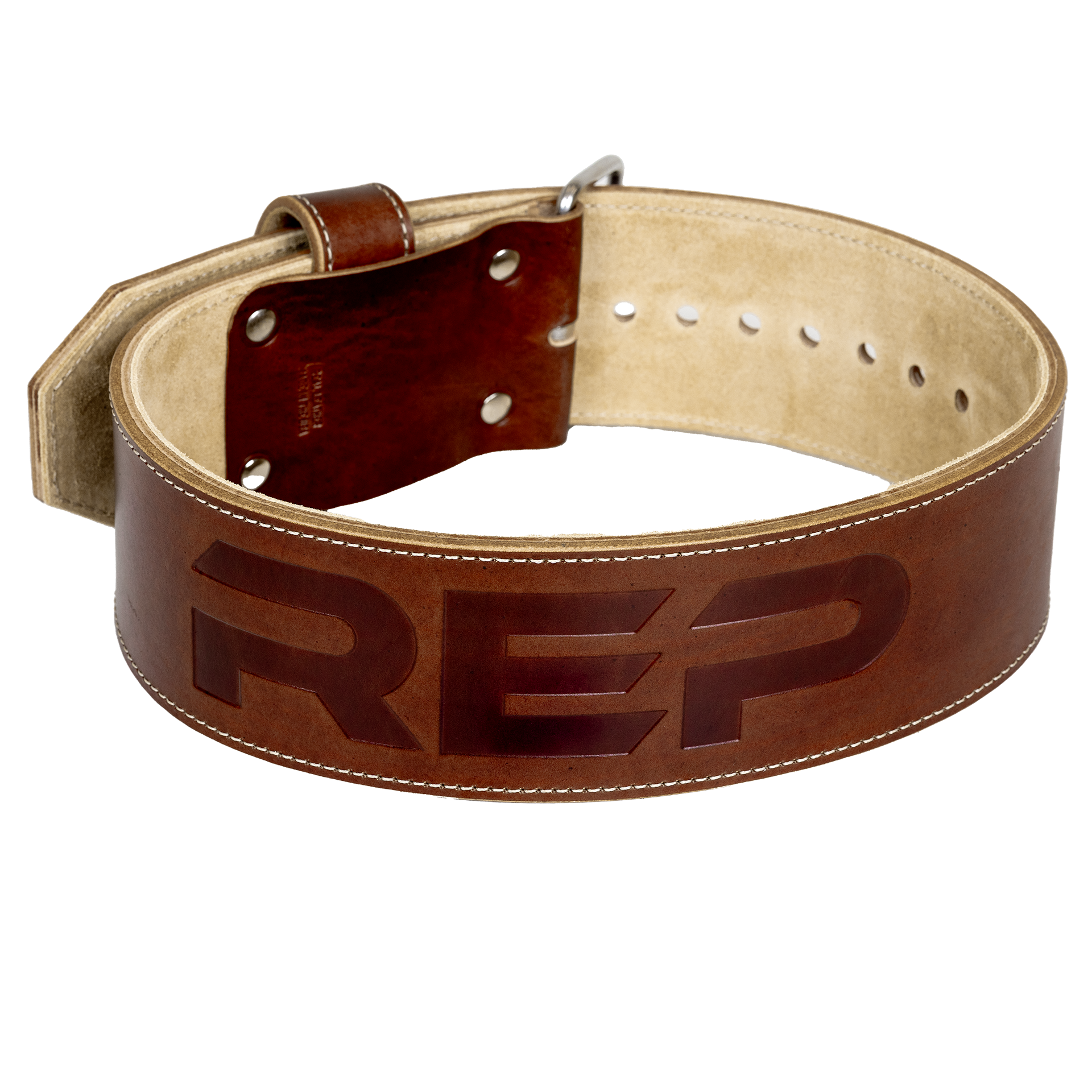 REP USA Premium Leather Lifting Belt - Brown / Small