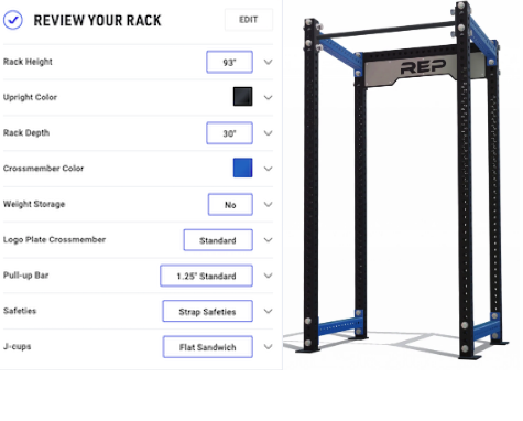 Step 4 of Rack Builder: Review Your Rack and Rack Attachments