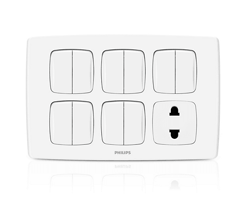 Philips LeafStyle 10 Switch + 1 Socket