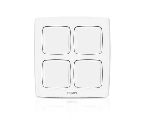 Philips LeafStyle 4 Gang Switch