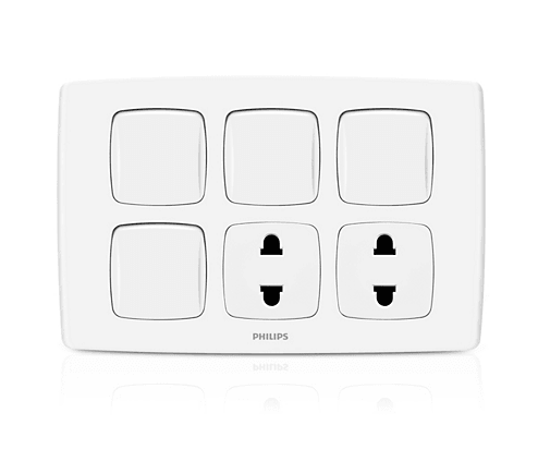 Philips LeafStyle 4 Switch + 2 Socket