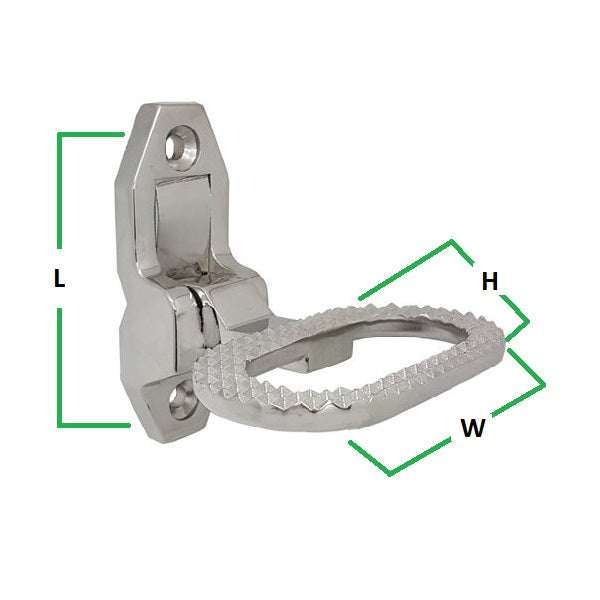 Large Folding Step Stainless Steel UK Lifting   LargeFoldingStep 