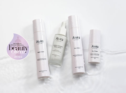 Beauty Oscars Award and full Aivira Intensive Hydration serier in water