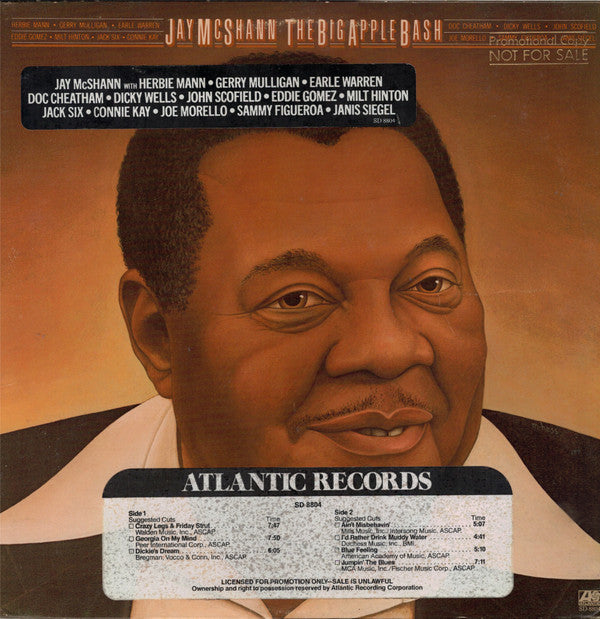 Buy Jay Mcshann The Big Apple Bash Lp Album Ri Online For A Great Price Record Town Tx