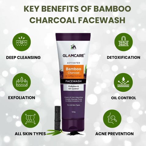 Glamcare- Charcoal Facewash Key Benefits