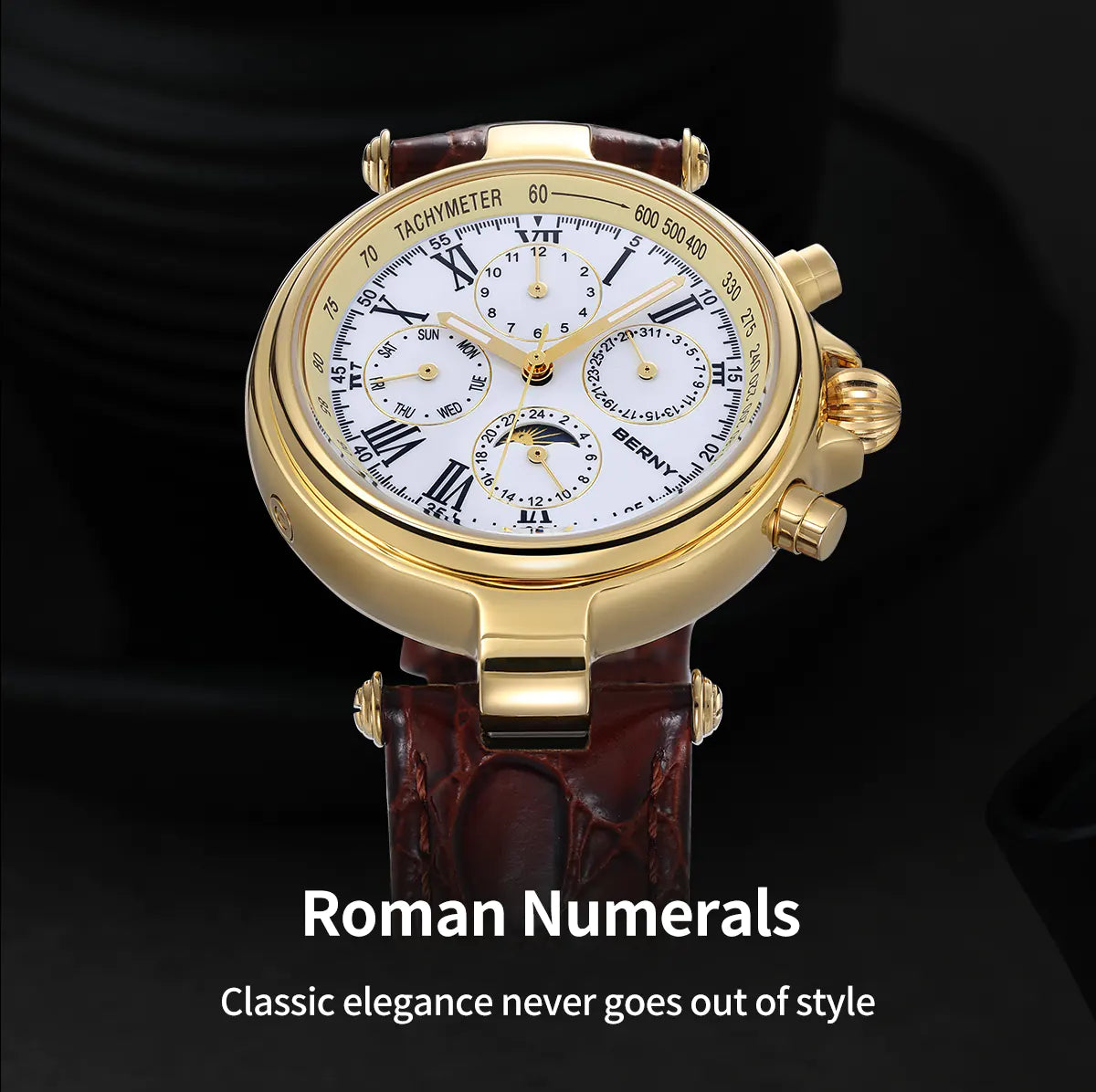 Men Automatic Full Calendar Watch-AM7042M