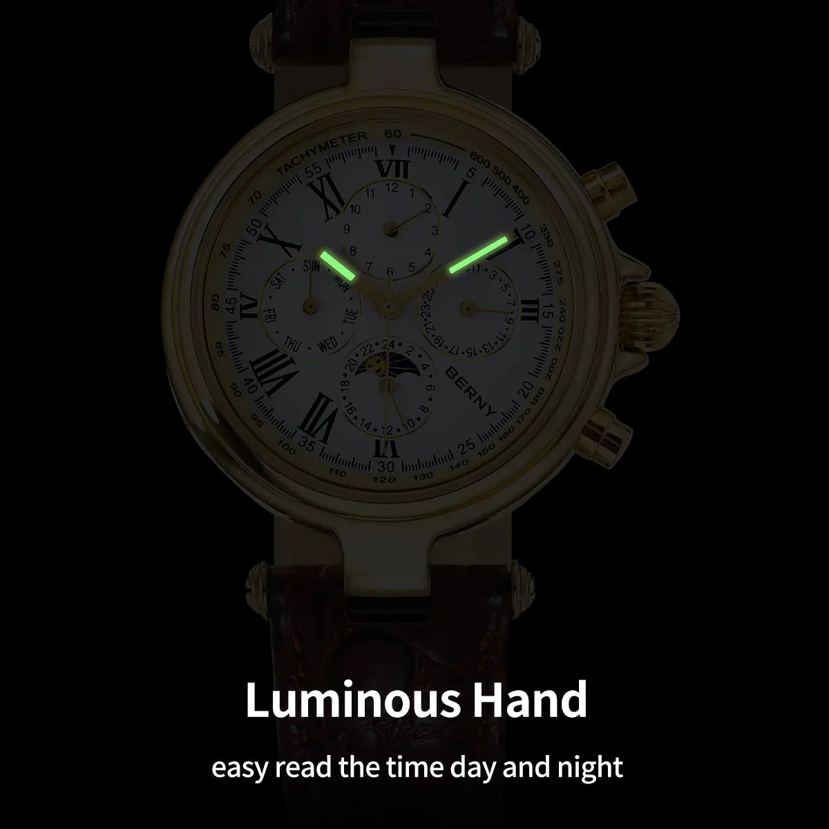 Men Automatic Full Calendar Watch-AM7042M