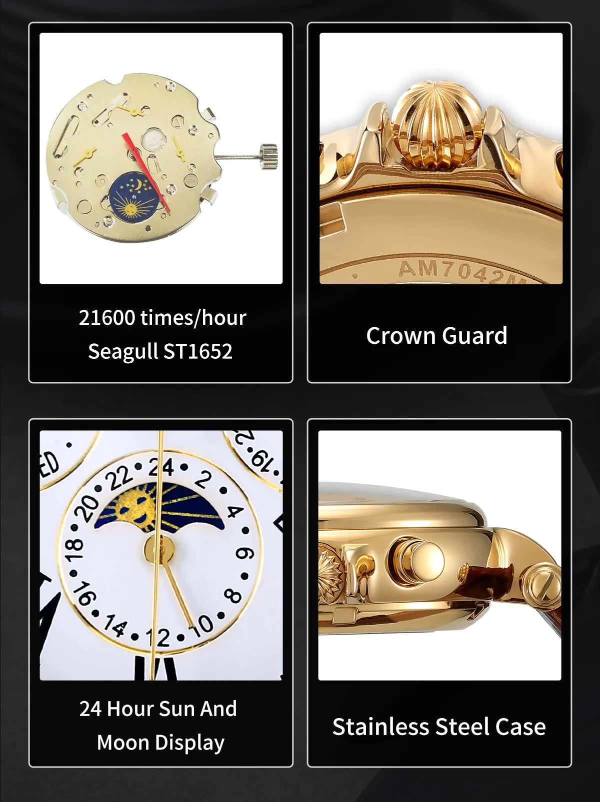 Men Automatic Full Calendar Watch-AM7042M