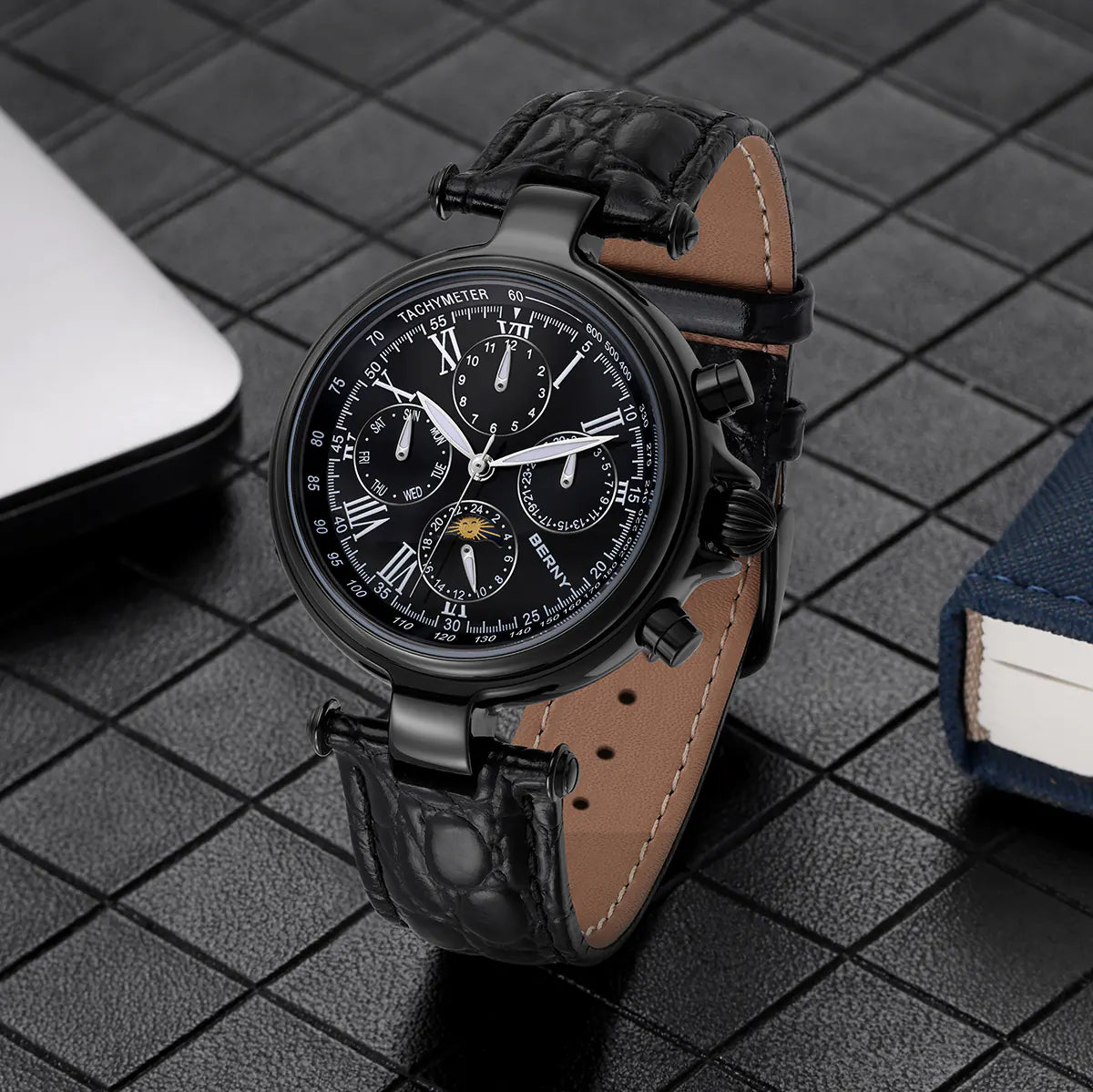 Men Automatic Full Calendar Watch-AM7042M