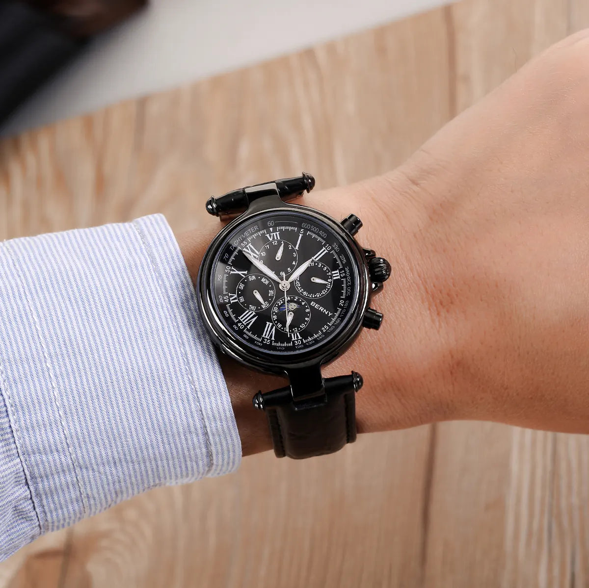 Men Automatic Full Calendar Watch-AM7042M