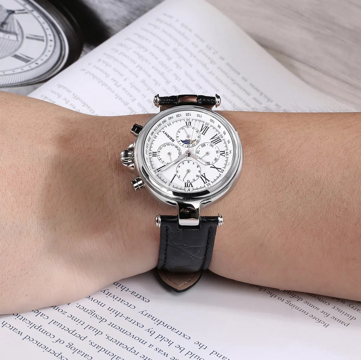Men Automatic Full Calendar Watch-AM7042M