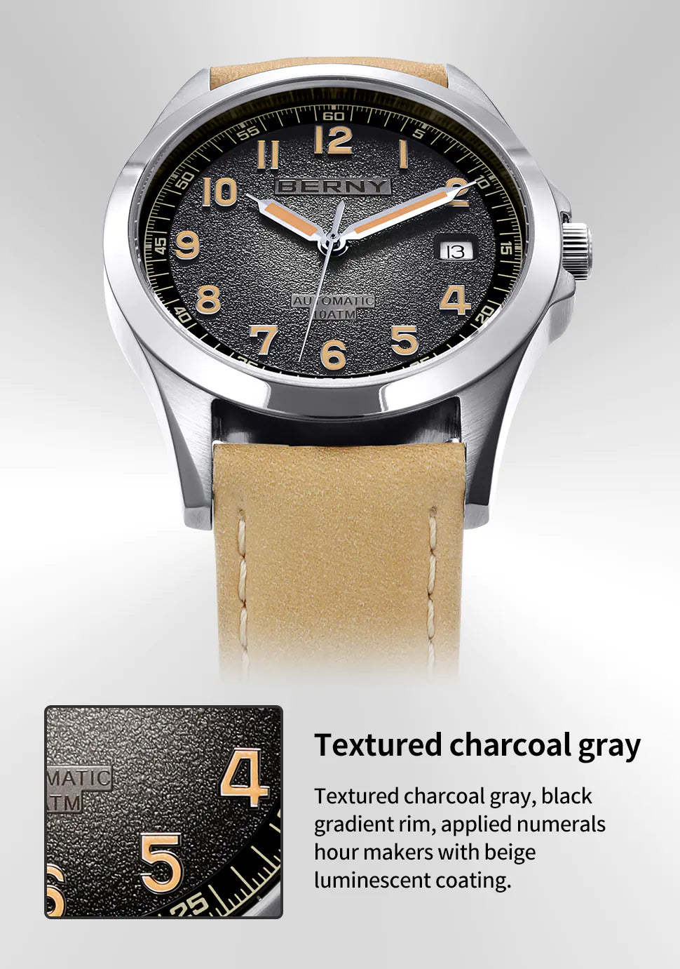 textured charoal gray