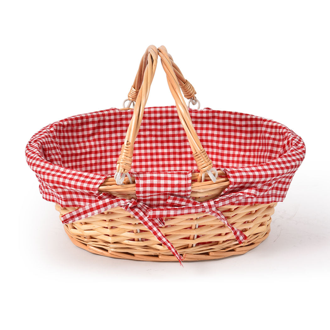 Picnic At Ascot Huntsman English-Style Willow Picnic Basket With