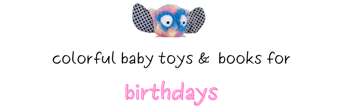 colorful baby toys and books for baby birthdays