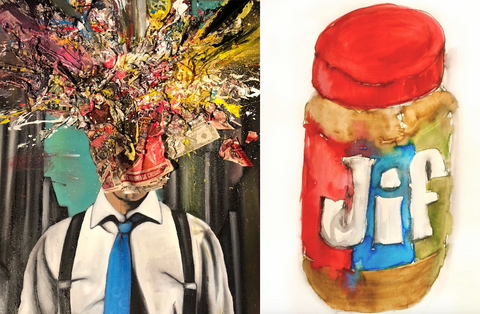 Steve Kelly artist inklings baby inkdrops colorful 