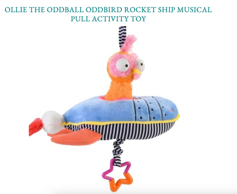 Ollie Rocket Ship Musical Pull Toy