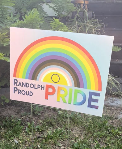 rainbow pride sign Randolph nj 
