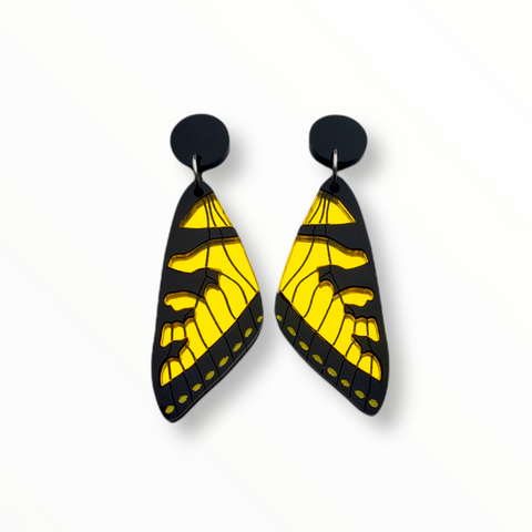 Glitter Monarch Faux Butterfly Earrings-XL – Bear Cat Designs