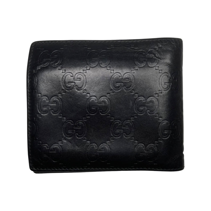 enz Zo veel Vormen Gucci Black Leather GG Guccisima Bifold Men's Wallet | FOMO