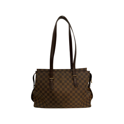 Sold at Auction: AUTHENTIC LOUIS VUITTON PARIOLI PM DAMIER EBENE CANVAS TOTE  BAG