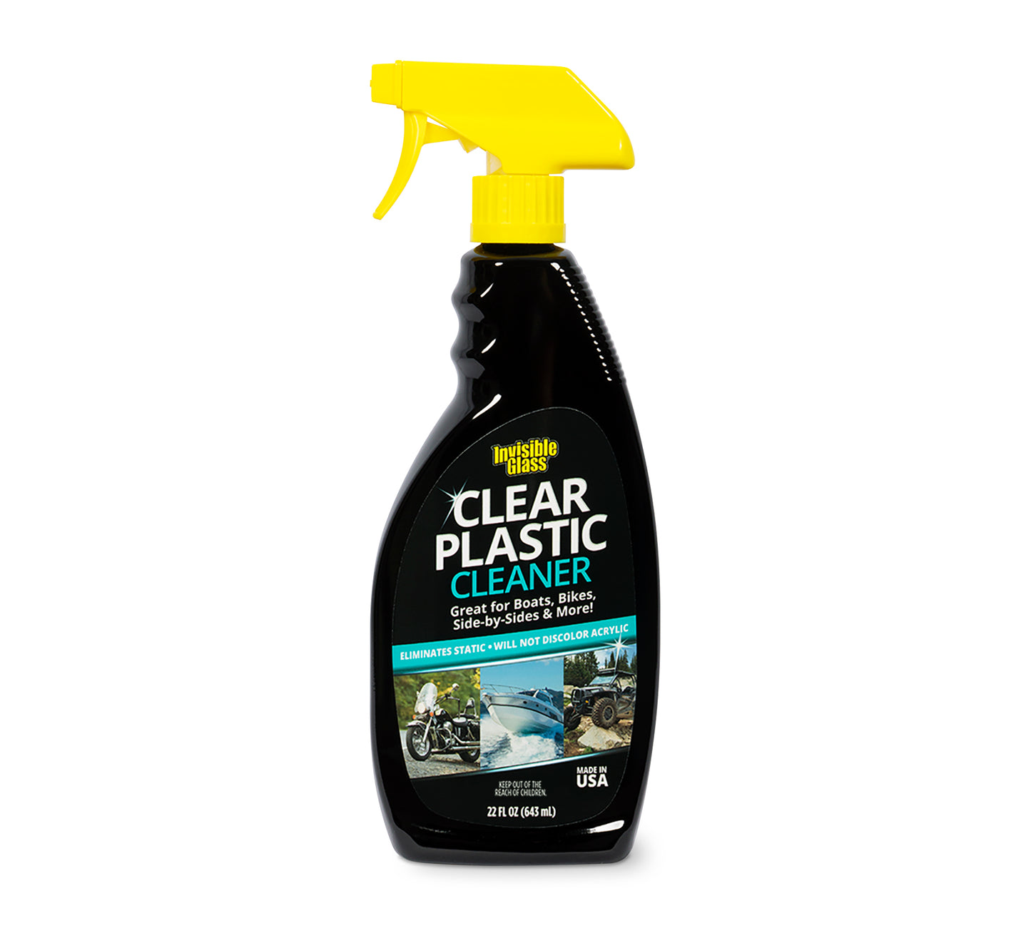 Invisible Glass 91014 19-Ounce Clear Plastic Cleaner Protectant and Polish  Anti-Fog and Anti-Static for Plastic Surfaces Including Touchscreens