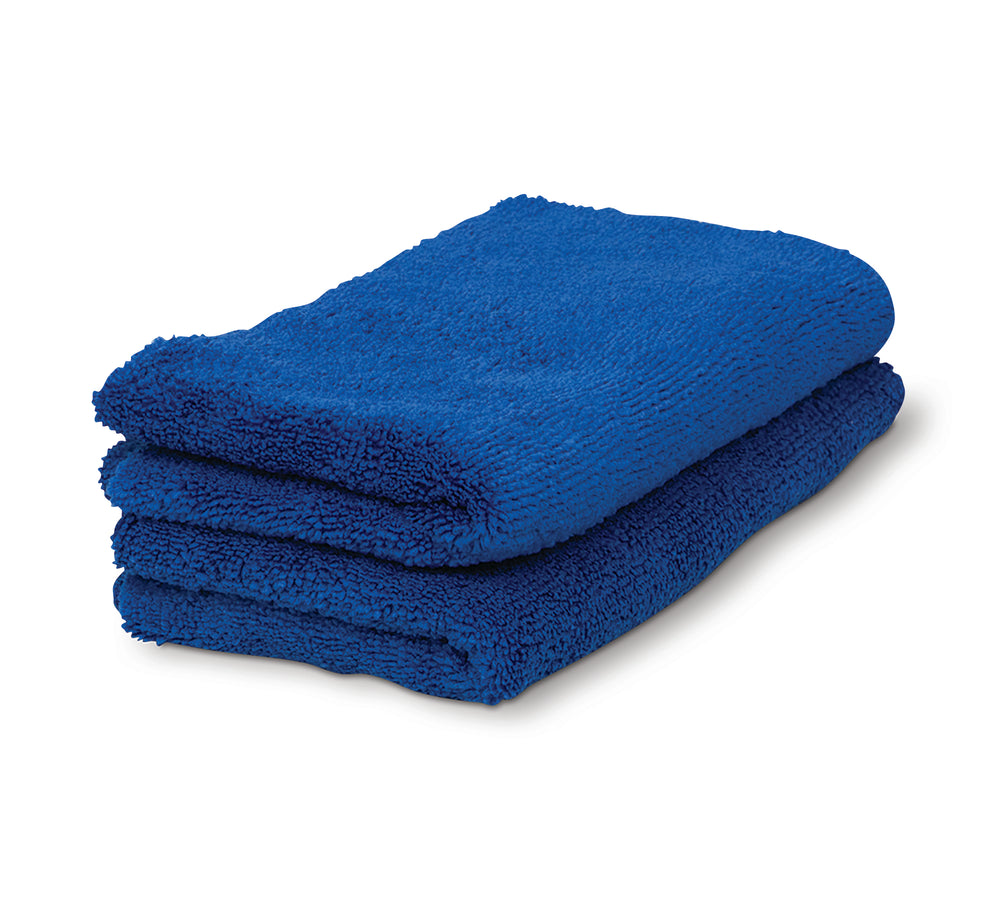 The Rag Company (3-pack) 16 in. x 16 in. Blue Waffle-Weave 370gsm Microfiber Detailing, Window/Glass and Drying Towels - Lint-Free, Streak-Free